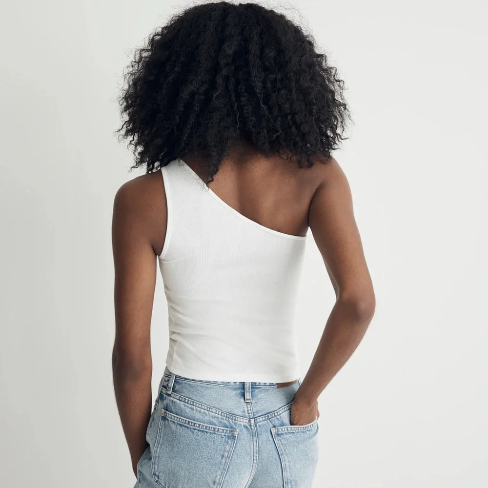 NWT Madewell Supima® Rib One-Shoulder Tank - Picture 4 of 8
